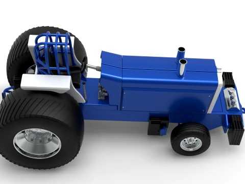 Pro Stock Pulling Tractor Version 5 Scale 1 to 25 3D Print Model