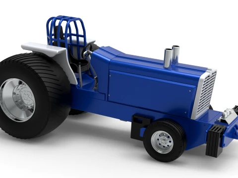 Pro Stock Pulling Tractor Version 5 Scale 1 to 25 3D Print Model