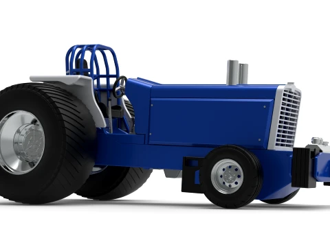 Pro Stock Pulling Tractor Version 5 Scale 1 to 25 3D Print Model