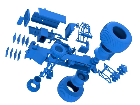 Pro Stock Pulling Tractor Version 5 Scale 1 to 25 3D Print Model