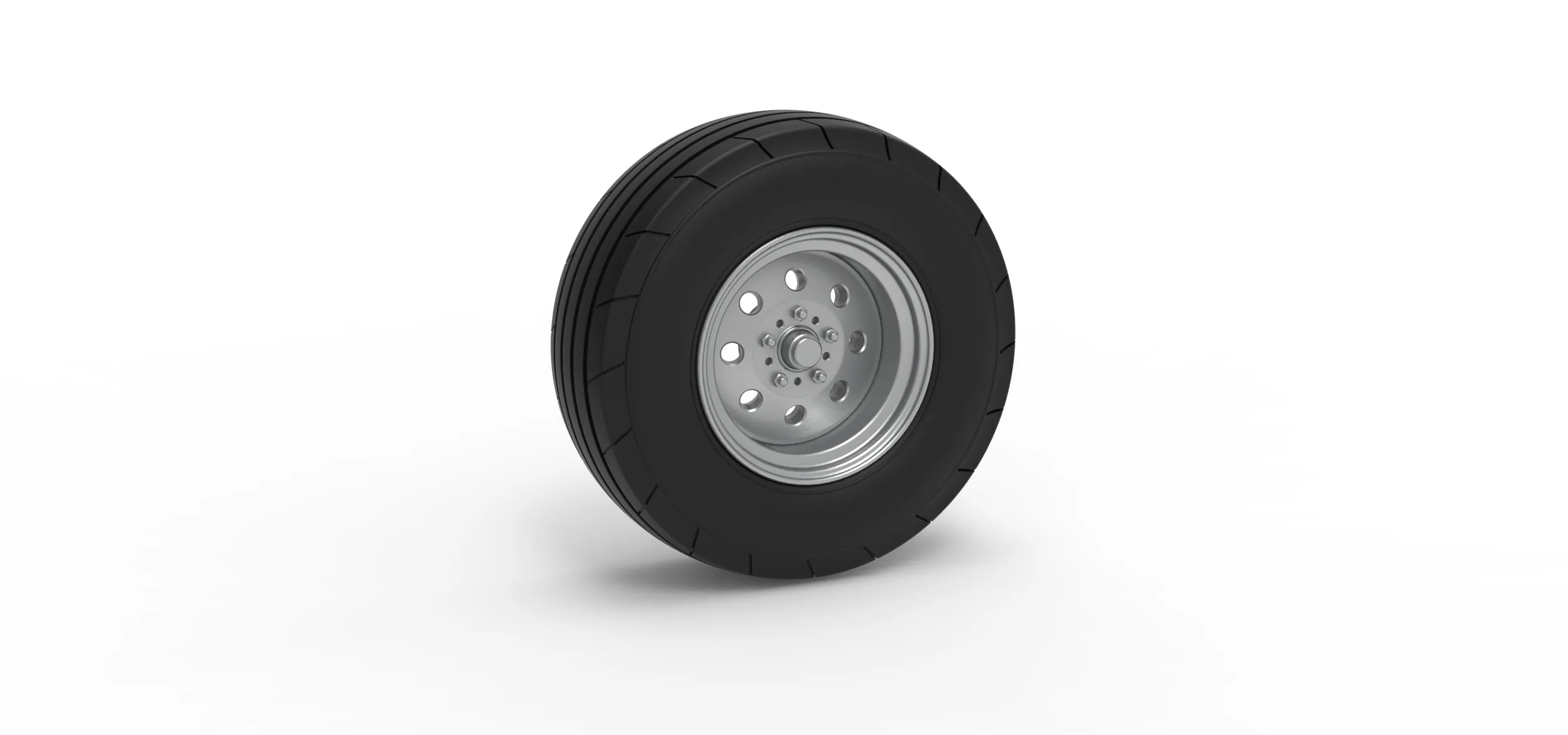 Front tractor wheel Version 4 Scale 1 to 25 3D Print Model .c4d .max .obj .3ds .fbx .stl .blend