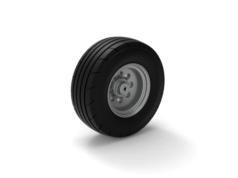 Front tractor wheel Version 4 Scale 1 to 25 3D Print Model