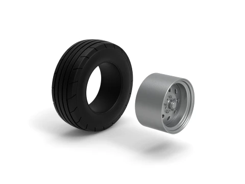Front tractor wheel Version 4 Scale 1 to 25 3D Print Model