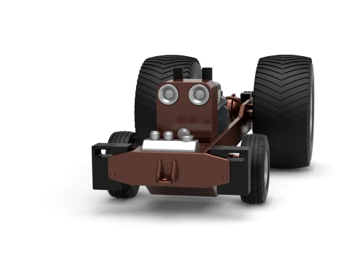 Pro Stock Pulling Tractor Base Scale 1 to 25 3D Print Model