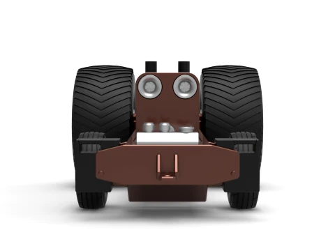 Pro Stock Pulling Tractor Base Scale 1 to 25 3D Print Model