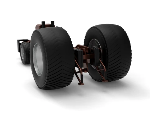 Pro Stock Pulling Tractor Base Scale 1 to 25 3D Print Model