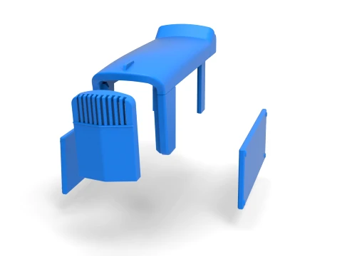 Hood of Pulling tractor Version 2 Scale 1 to 25 3D Print Model