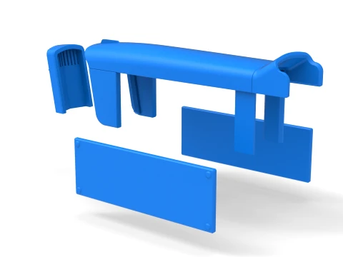 Hood of Pulling tractor Version 2 Scale 1 to 25 3D Print Model