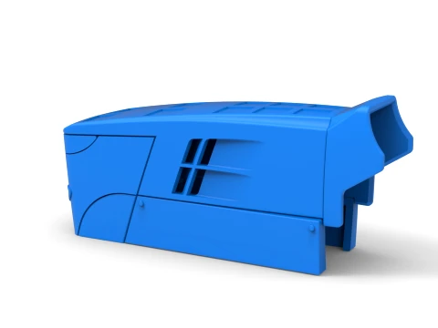 牽引トラクターのボンネット バージョン 3 スケール 1 ～ 25 3Dプリントモデル