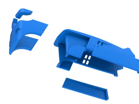 牽引トラクターのボンネット バージョン 3 スケール 1 ～ 25 3Dプリントモデル