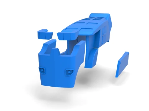 牽引トラクターのボンネット バージョン 3 スケール 1 ～ 25 3Dプリントモデル