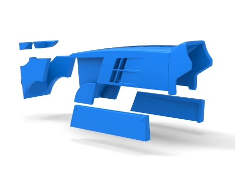 牽引トラクターのボンネット バージョン 3 スケール 1 ～ 25 3Dプリントモデル