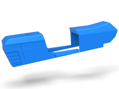 Cofano del trattore da traino Versione 4 Scala da 1 a 25 Modello di stampa 3D