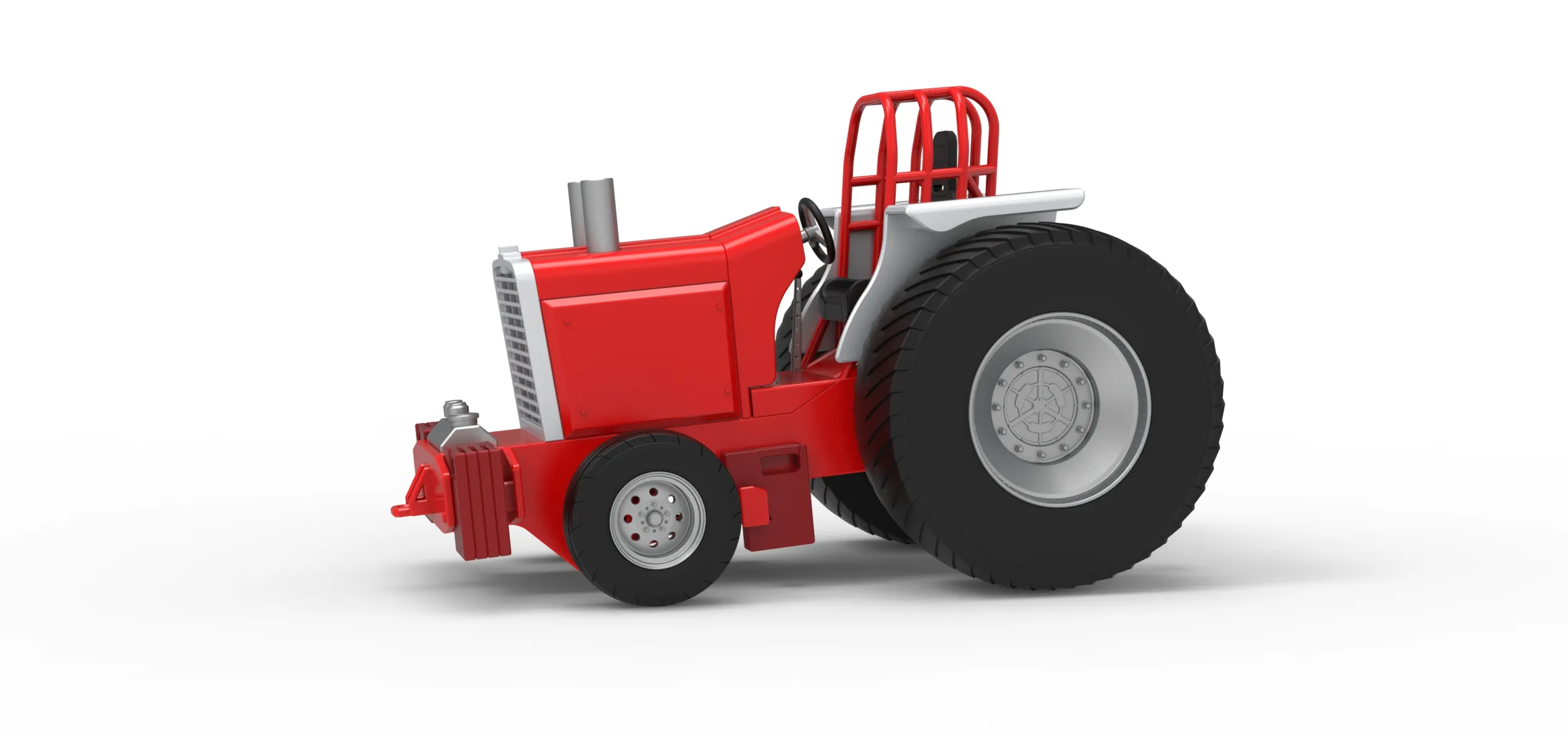 Fun short Pro Stock Pulling Tractor Version 4 Scale 1 to 25 3D Print Model .c4d .max .obj .3ds .fbx .stl .blend 