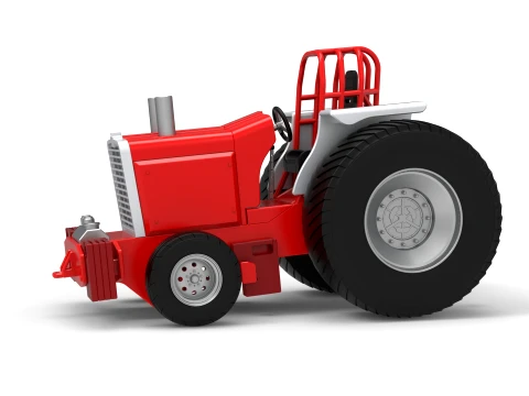 Divertente corto Pro Stock Pulling Tractor versione 4 scala da 1 a 25 Modello di stampa 3D