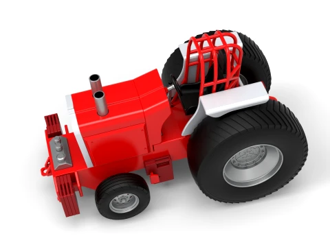 Fun short Pro Stock Pulling Tractor Version 4 Scale 1 to 25 3D Print Model