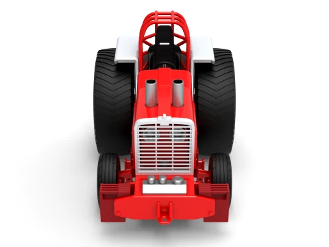 Fun short Pro Stock Pulling Tractor Version 4 Scale 1 to 25 3D Print Model