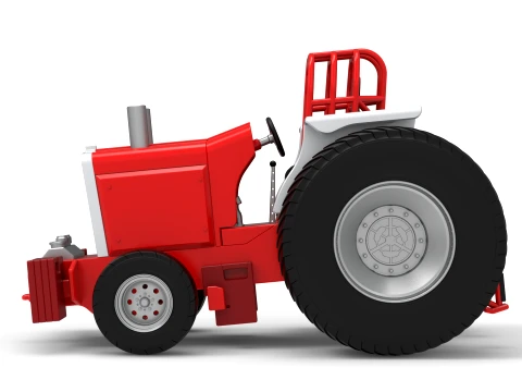Fun short Pro Stock Pulling Tractor Version 4 Scale 1 to 25 3D Print Model