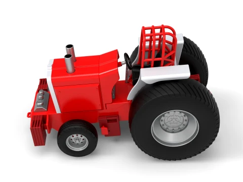 Fun short Pro Stock Pulling Tractor Version 4 Scale 1 to 25 3D Print Model
