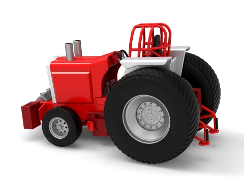 Fun short Pro Stock Pulling Tractor Version 4 Scale 1 to 25 3D Print Model