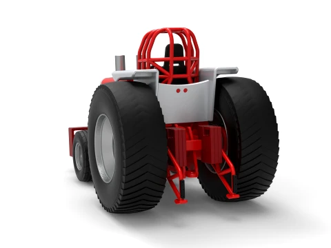 Fun short Pro Stock Pulling Tractor Version 4 Scale 1 to 25 3D Print Model
