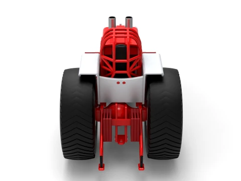 Fun short Pro Stock Pulling Tractor Version 4 Scale 1 to 25 3D Print Model