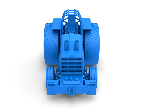 Fun short Pro Stock Pulling Tractor Version 4 Scale 1 to 25 3D Print Model