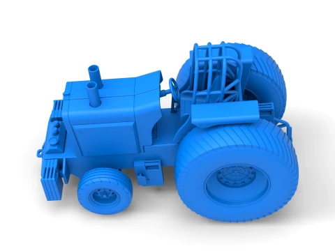 Fun short Pro Stock Pulling Tractor Version 4 Scale 1 to 25 3D Print Model