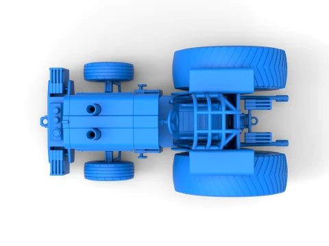 Fun short Pro Stock Pulling Tractor Version 4 Scale 1 to 25 3D Print Model
