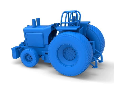Fun short Pro Stock Pulling Tractor Version 4 Scale 1 to 25 3D Print Model