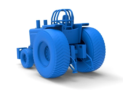 Fun short Pro Stock Pulling Tractor Version 4 Scale 1 to 25 3D Print Model