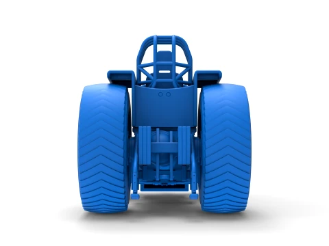 Fun short Pro Stock Pulling Tractor Version 4 Scale 1 to 25 3D Print Model