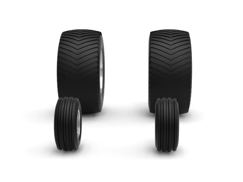 Wheel set of Pro Stock Pulling Tractor Version 4 Scale 1 to 25 3D Print Model