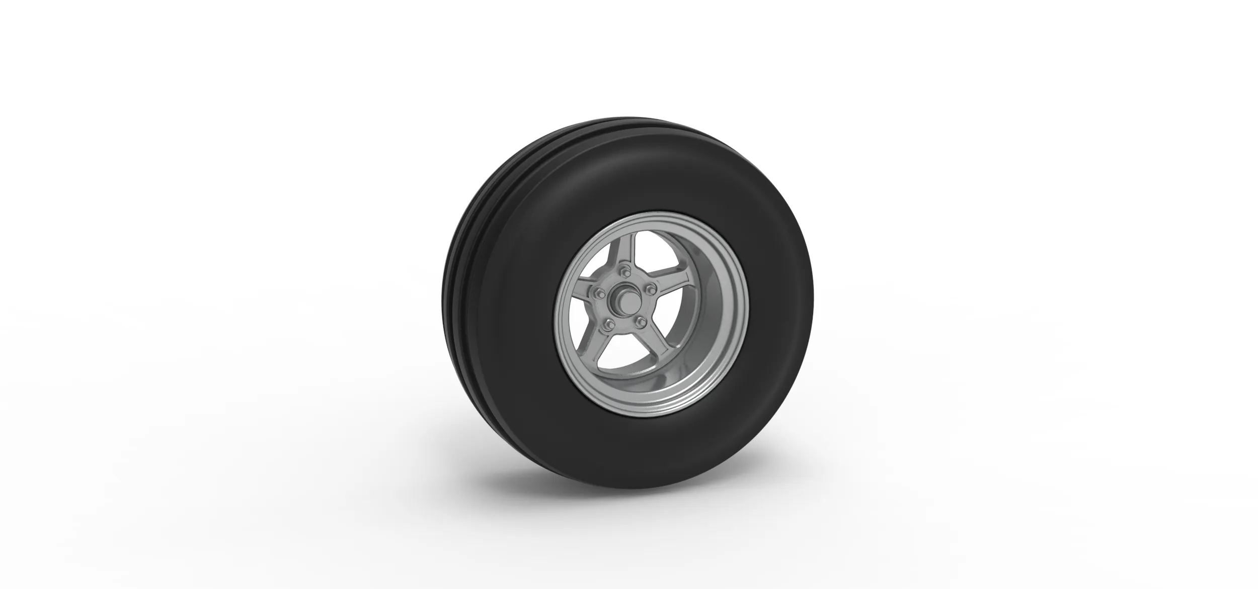 Front tractor wheel Version 5 Scale 1 to 25 3D Print Model .c4d .max .obj .3ds .fbx .stl .blend
