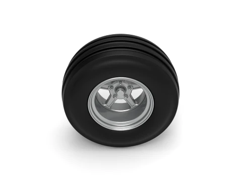 Front tractor wheel Version 5 Scale 1 to 25 3D Print Model