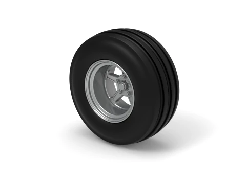 Front tractor wheel Version 5 Scale 1 to 25 3D Print Model