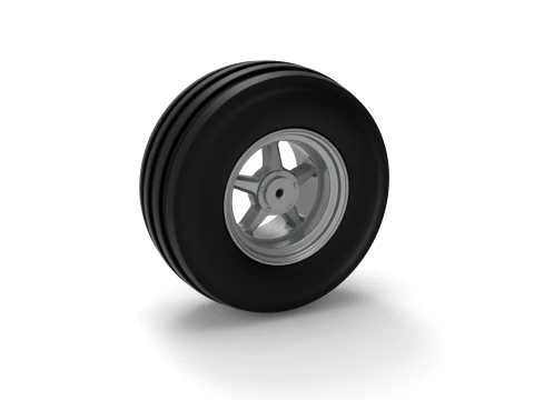 Front tractor wheel Version 5 Scale 1 to 25 3D Print Model