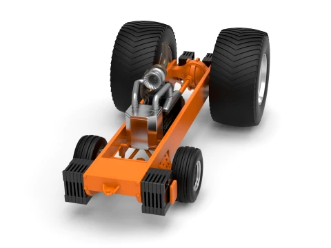Pro Stock Pulling Tractor Base Version 2 Scale 1 to 25 3D Print Model