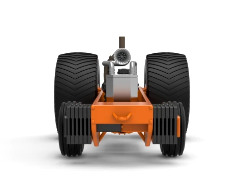 Pro Stock Pulling Tractor Base Version 2 Scale 1 to 25 3D Print Model