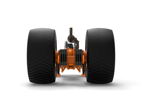 Pro Stock Pulling Tractor Base Version 2 Scale 1 to 25 3D Print Model