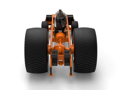 Pro Stock Pulling Tractor Base Version 2 Scale 1 to 25 3D Print Model