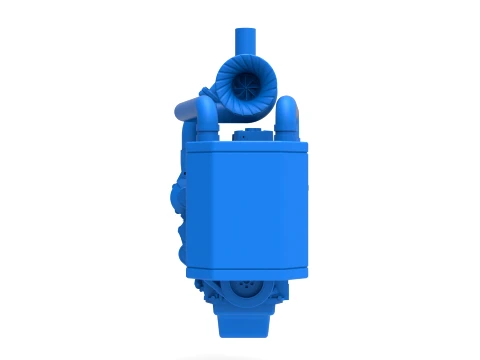 Engine of Pro Stock Pulling Tractor Scale 1 to 25 3D Print Model