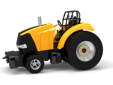 Lustiger kurzer Pro Stock Pulling Tractor Version 5 im Ma&szlig;stab 1 bis 25 3D Druckmodell