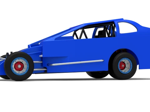 Northeast Dirt Auto di serie modificata Versione 2 Scala da 1 a 25 Modello di stampa 3D