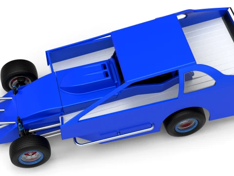 Northeast Dirt Auto di serie modificata Versione 2 Scala da 1 a 25 Modello di stampa 3D