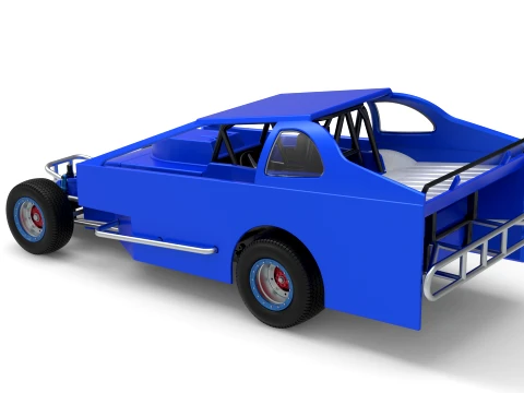 Northeast Dirt Auto di serie modificata Versione 2 Scala da 1 a 25 Modello di stampa 3D