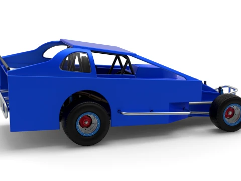 Northeast Dirt Auto di serie modificata Versione 2 Scala da 1 a 25 Modello di stampa 3D