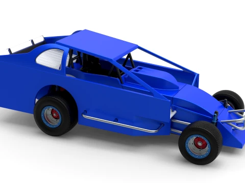 Northeast Dirt Auto di serie modificata Versione 2 Scala da 1 a 25 Modello di stampa 3D
