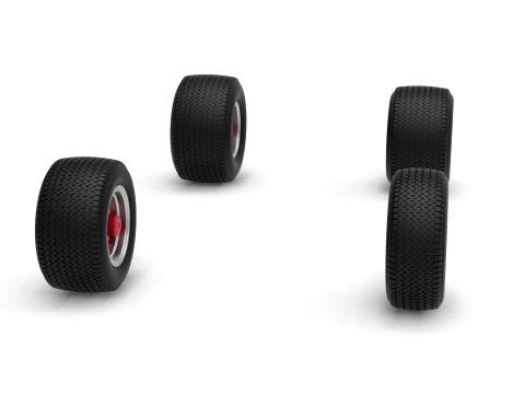 Wheel set of Northeast Dirt Modified stock car Version 6 Scale 1 to 25 3D Print Model