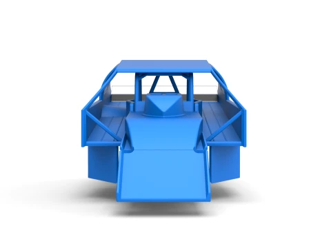 Shell of Northeast Dirt Modified stock car Version 2 Scale 1 to 25 3D Print Model